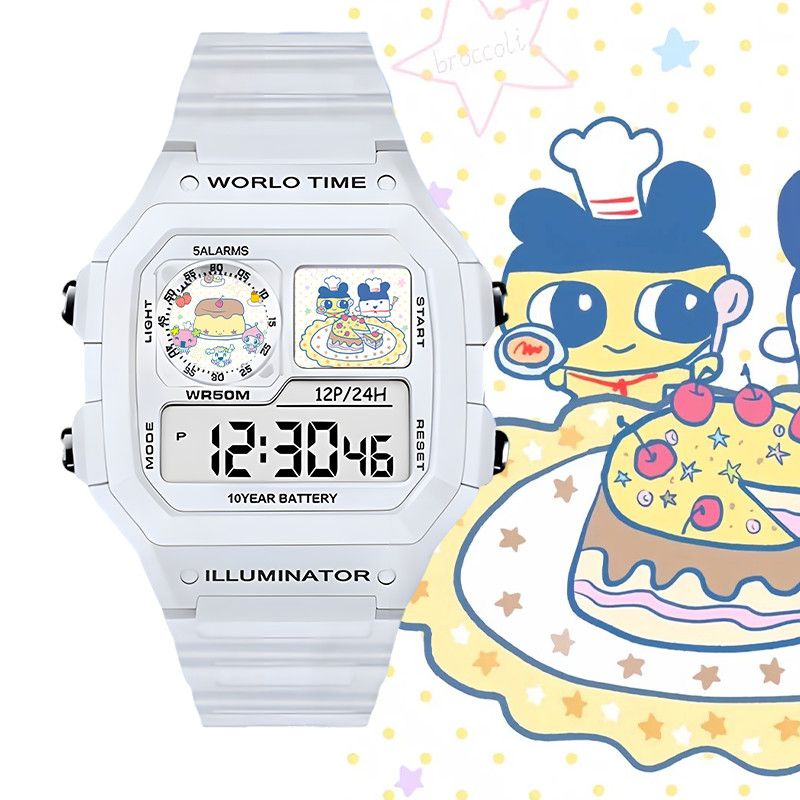 Smart Watch Accessories - Relógio Eletrônico Inteligente Tamagotchi Big Mouth