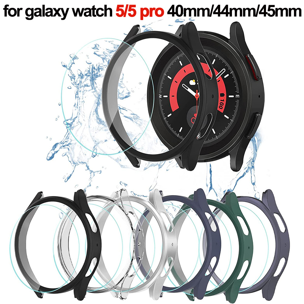 Accessories For Galaxy Watch 5 - Capa e Vidro Temperado para Samsung