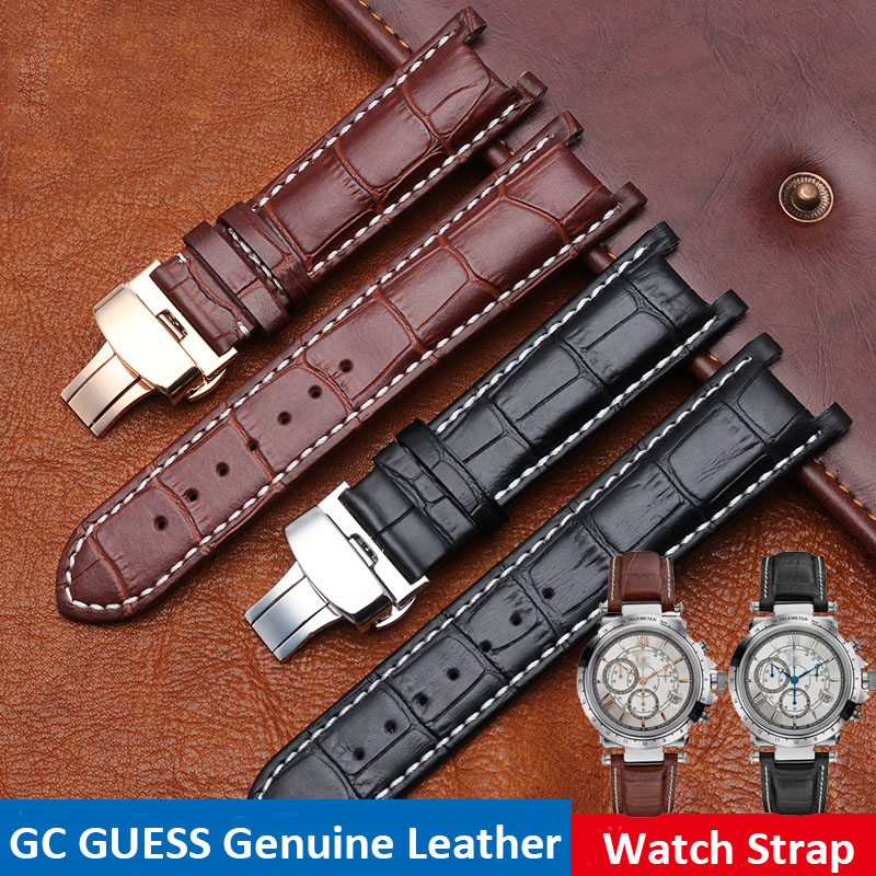 Smartwatch Guess - Pulseira de relógio de couro entalhado