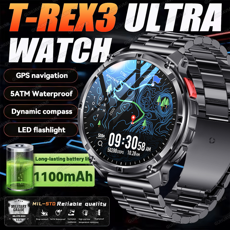 Smartwatch Store - 2026 novo T-Rex3 ultra 1100mah militar