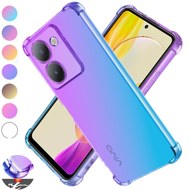 Vivo Y28 - Capa tpu gradiente à prova de