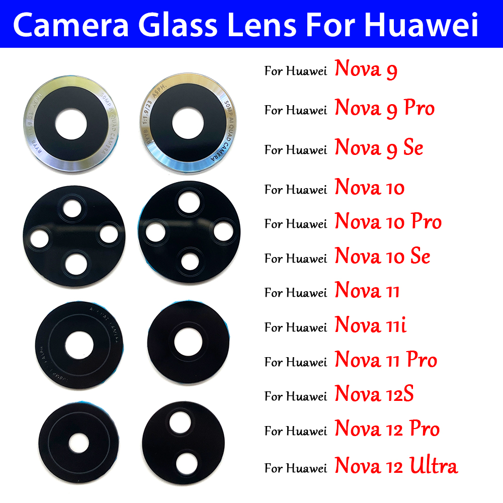 Huawei Nova 12 - 10 Peças de Lente de Vidro