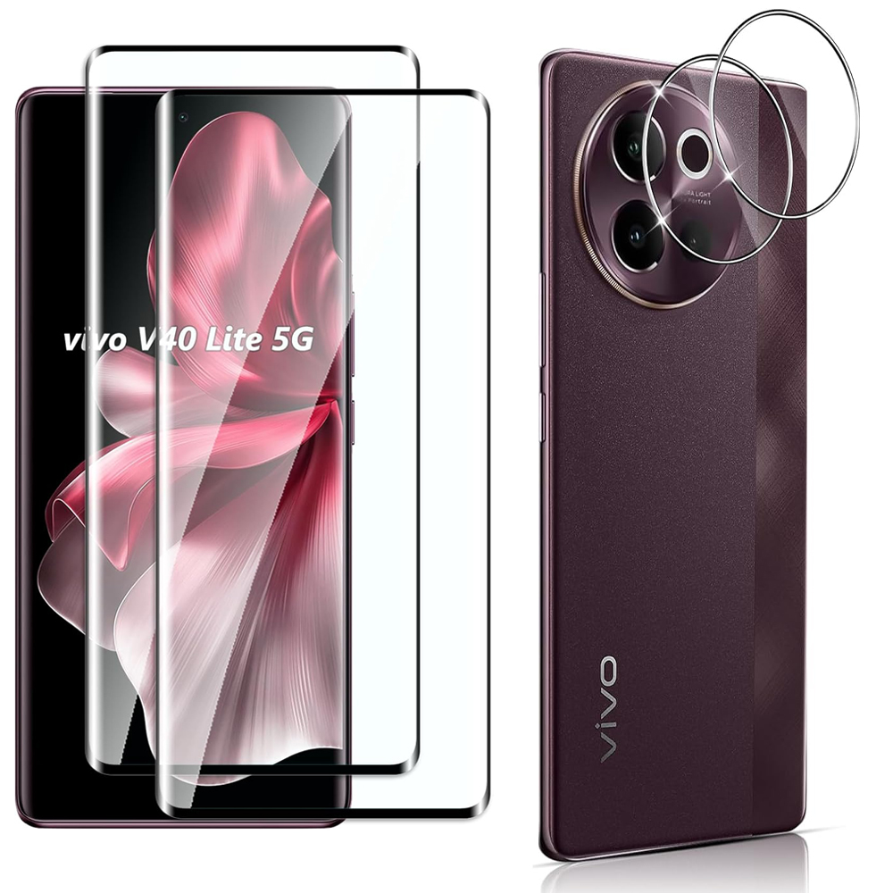 Vivo V40 - 3d curvo 9h vidro temperado para