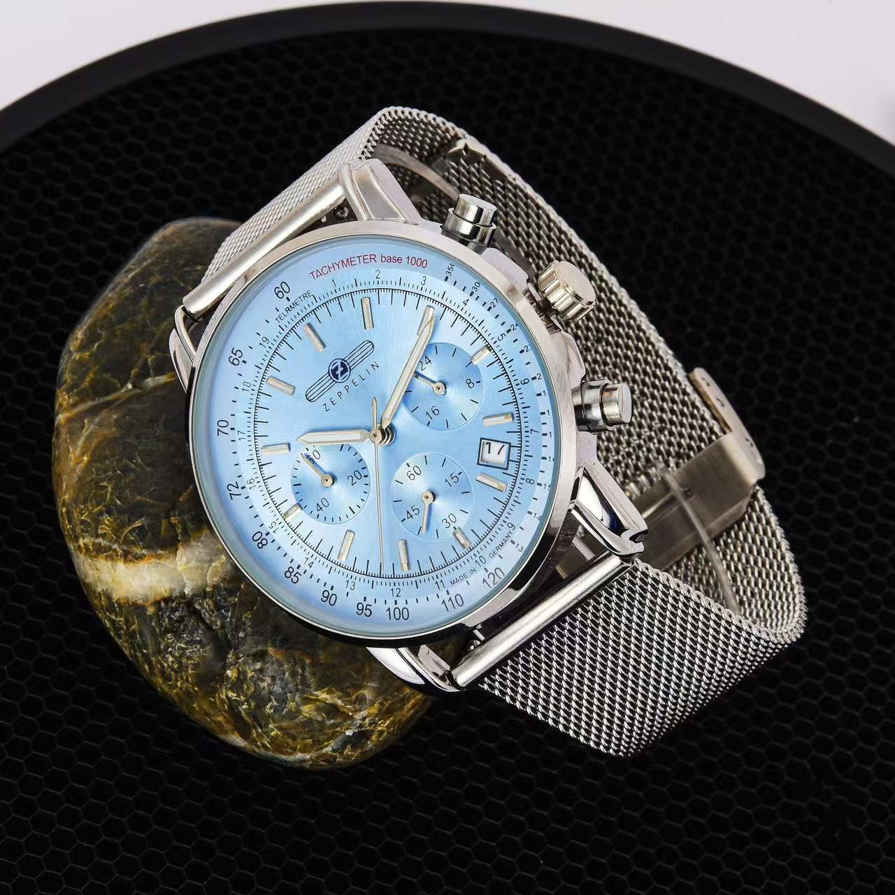 Stainless Mesh Band - Nova Coleção 2026: Relógio Masculino Zeppelin