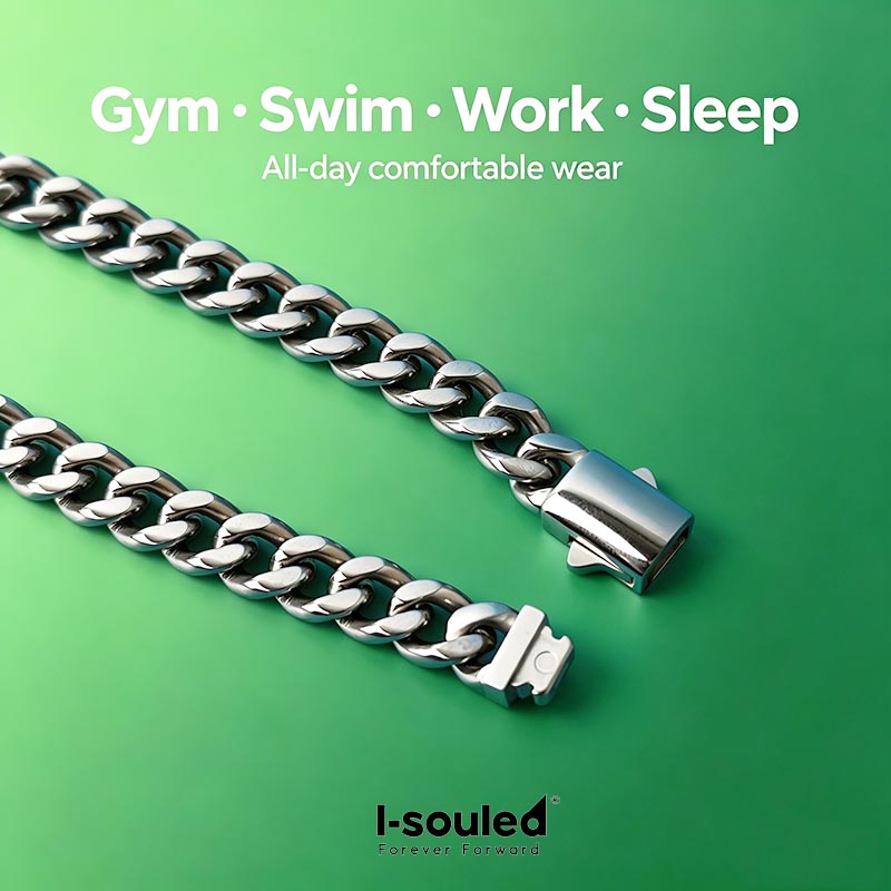 Pulseira de Titânio Sólido de  - Ceramic Link Bracelet avaliação e preço