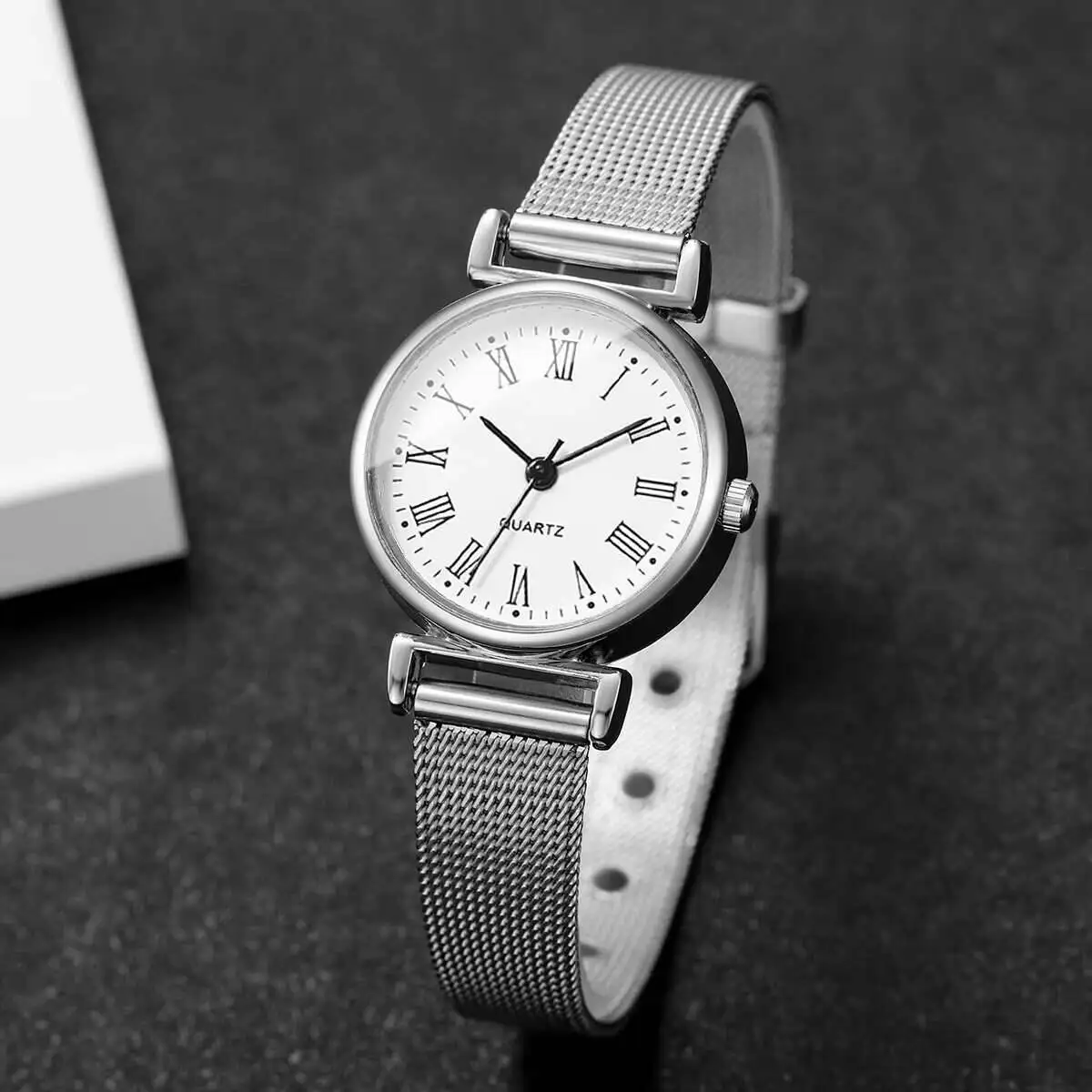 1/2PCS Relógios femininos da m - Stainless Mesh Band avaliação e preço