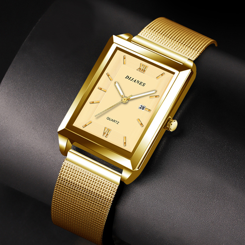 Calendário masculino data espo - Stainless Mesh Band avaliação e preço