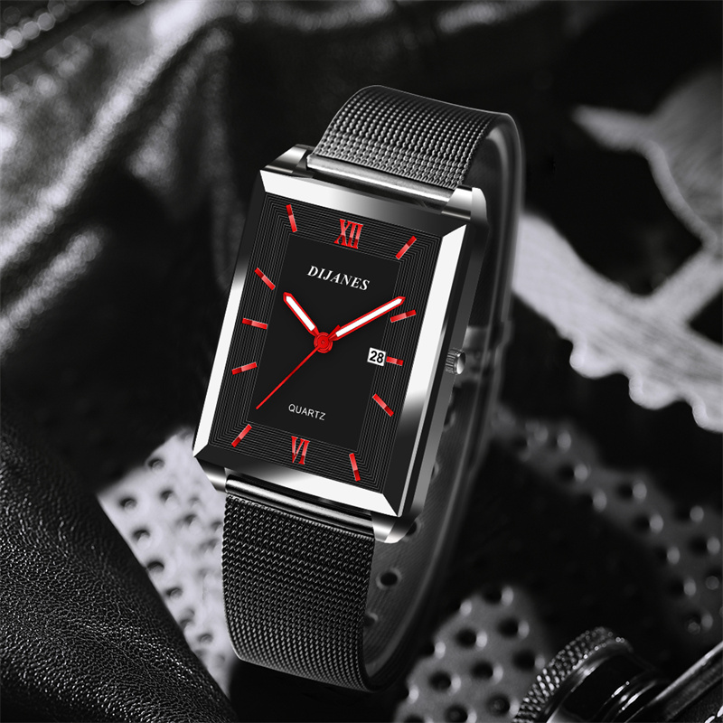 Calendário masculino data espo - Stainless Mesh Band avaliação e preço