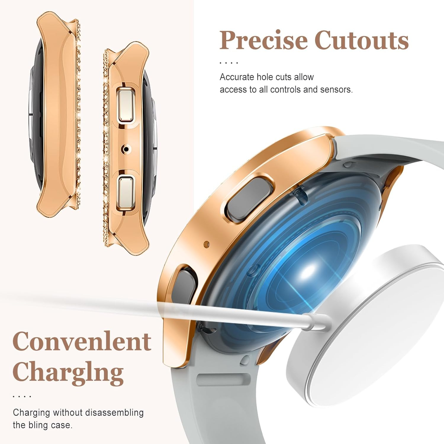 Capa de relógio Bling para Sam - Accessories For Galaxy Watch 5 avaliação e preço