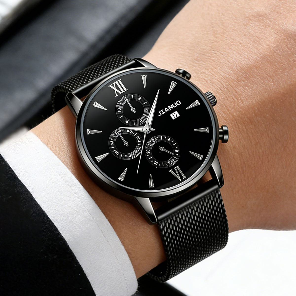 Relógio de Pulso Masculino Cas - Stainless Mesh Band avaliação e preço