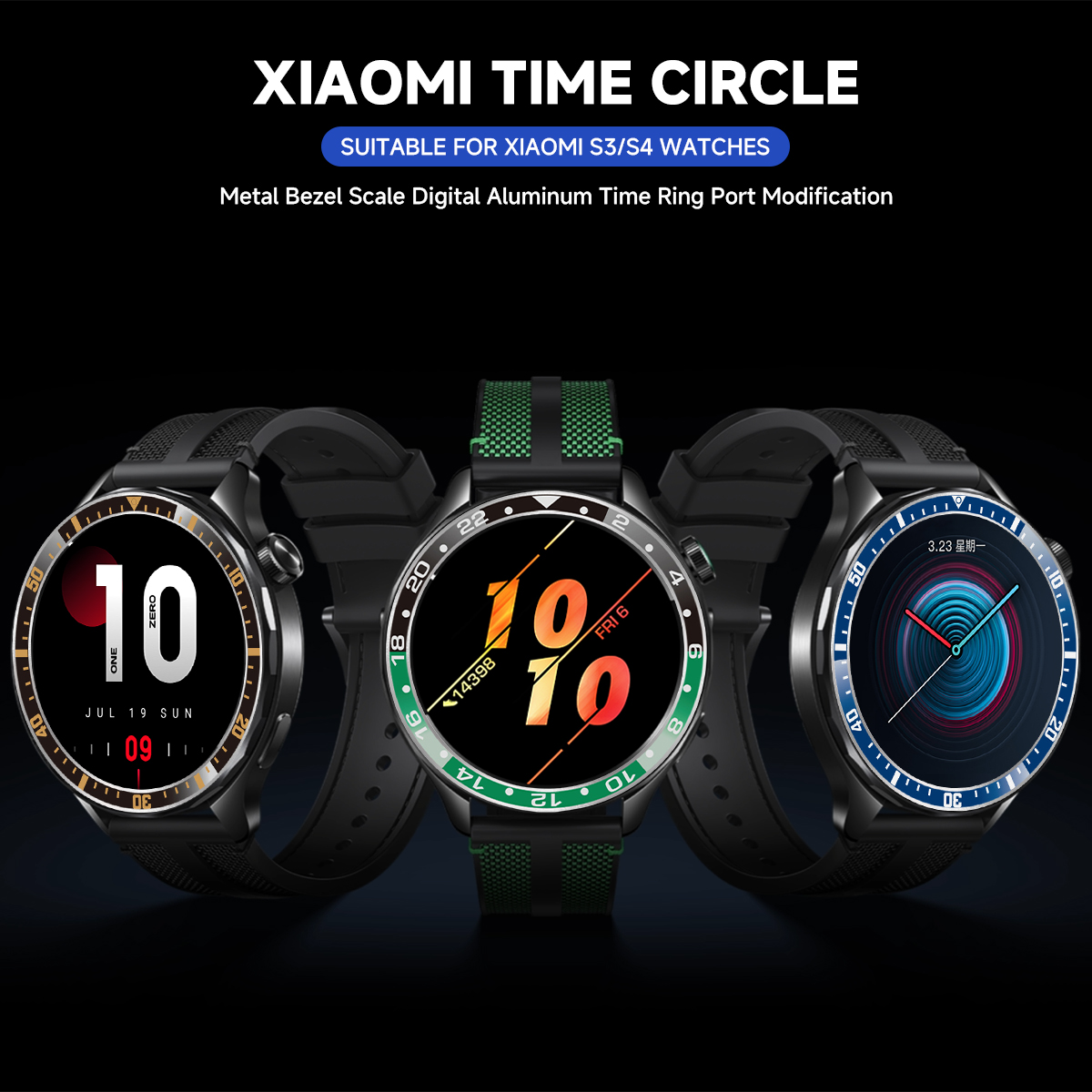 Anéis de aço para relógio xiao - Xiaomi Smartwatch S4 Accessories avaliação e preço