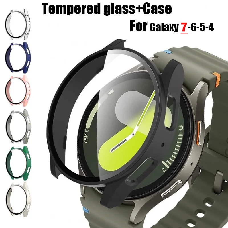 Vidro temperado + capa para sa - Accessories For Galaxy Watch 5 avaliação e preço
