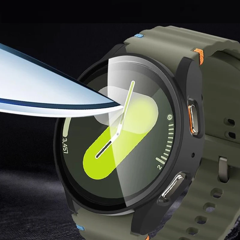 Vidro temperado + capa para sa - Accessories For Galaxy Watch 5 avaliação e preço