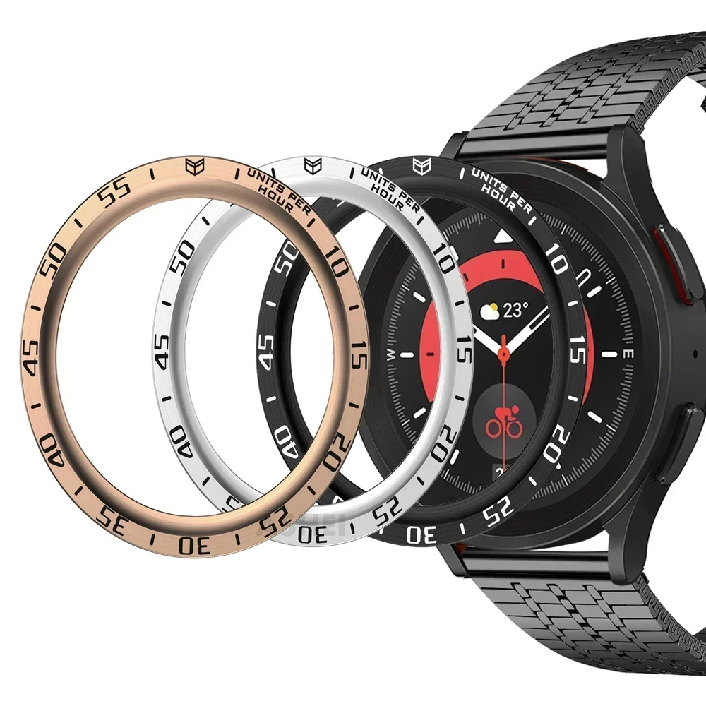 Anel de Metal Protetor HOT par - Accessories For Galaxy Watch 5 avaliação e preço