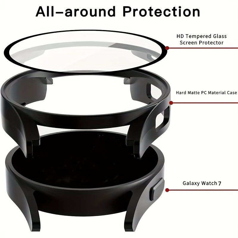 2 pçs caso protetor de tela pa - Accessories For Galaxy Watch 5 avaliação e preço