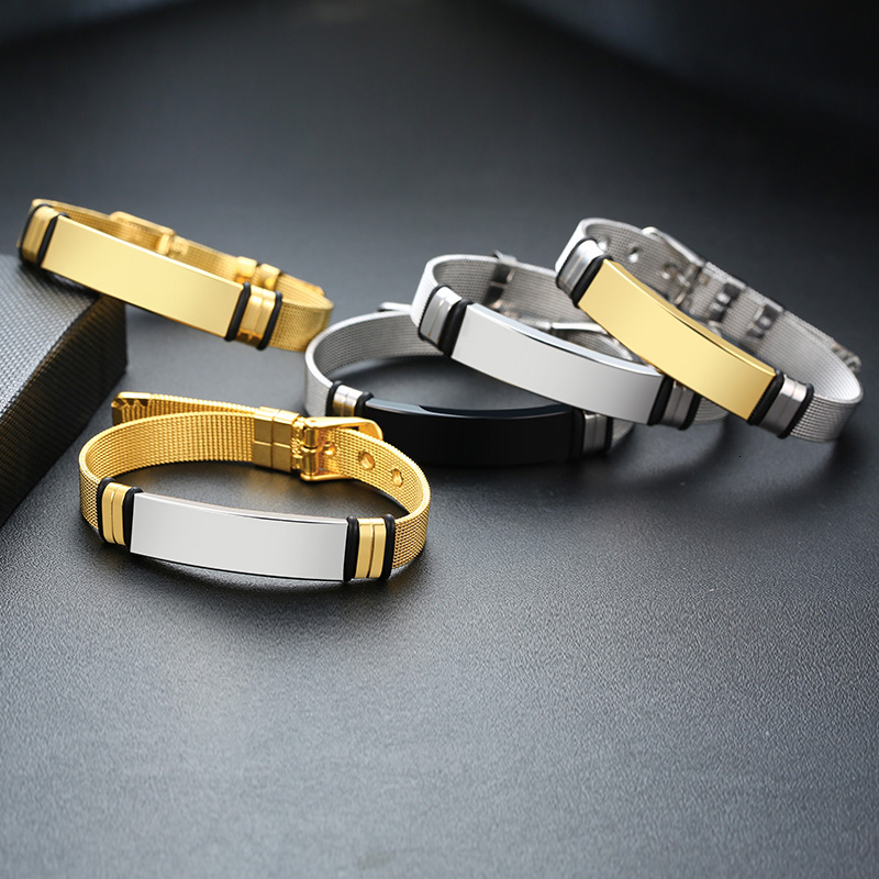 Vnox-Homens de aço inoxidável  - Stainless Mesh Band avaliação e preço