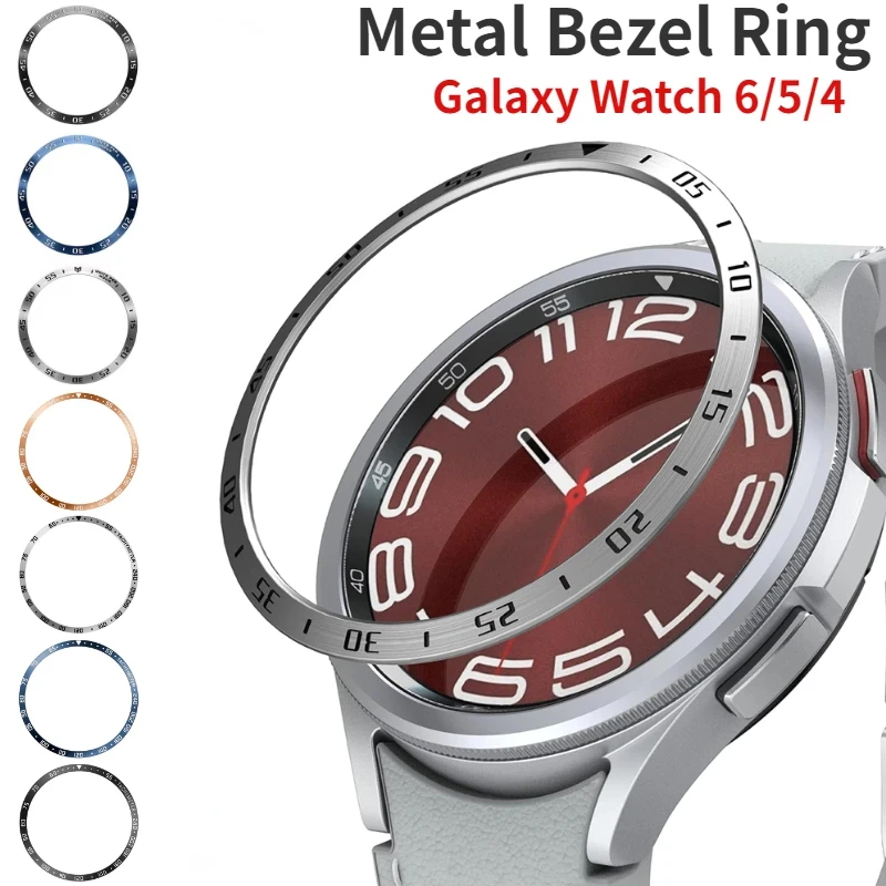 Anel de moldura de metal para  - Accessories For Galaxy Watch 5 avaliação e preço