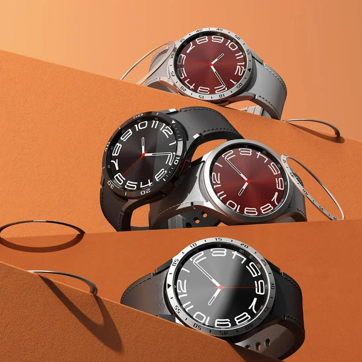 Anel de moldura de metal para  - Accessories For Galaxy Watch 5 avaliação e preço