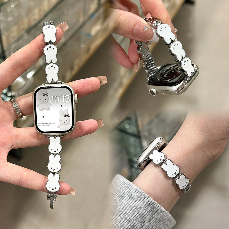 Pulseira de Couro Miffy Rabbit - Apple Smartwatch Accessories avaliação e preço