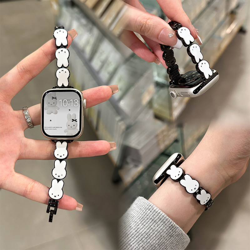 Pulseira de Couro Miffy Rabbit - Apple Smartwatch Accessories avaliação e preço