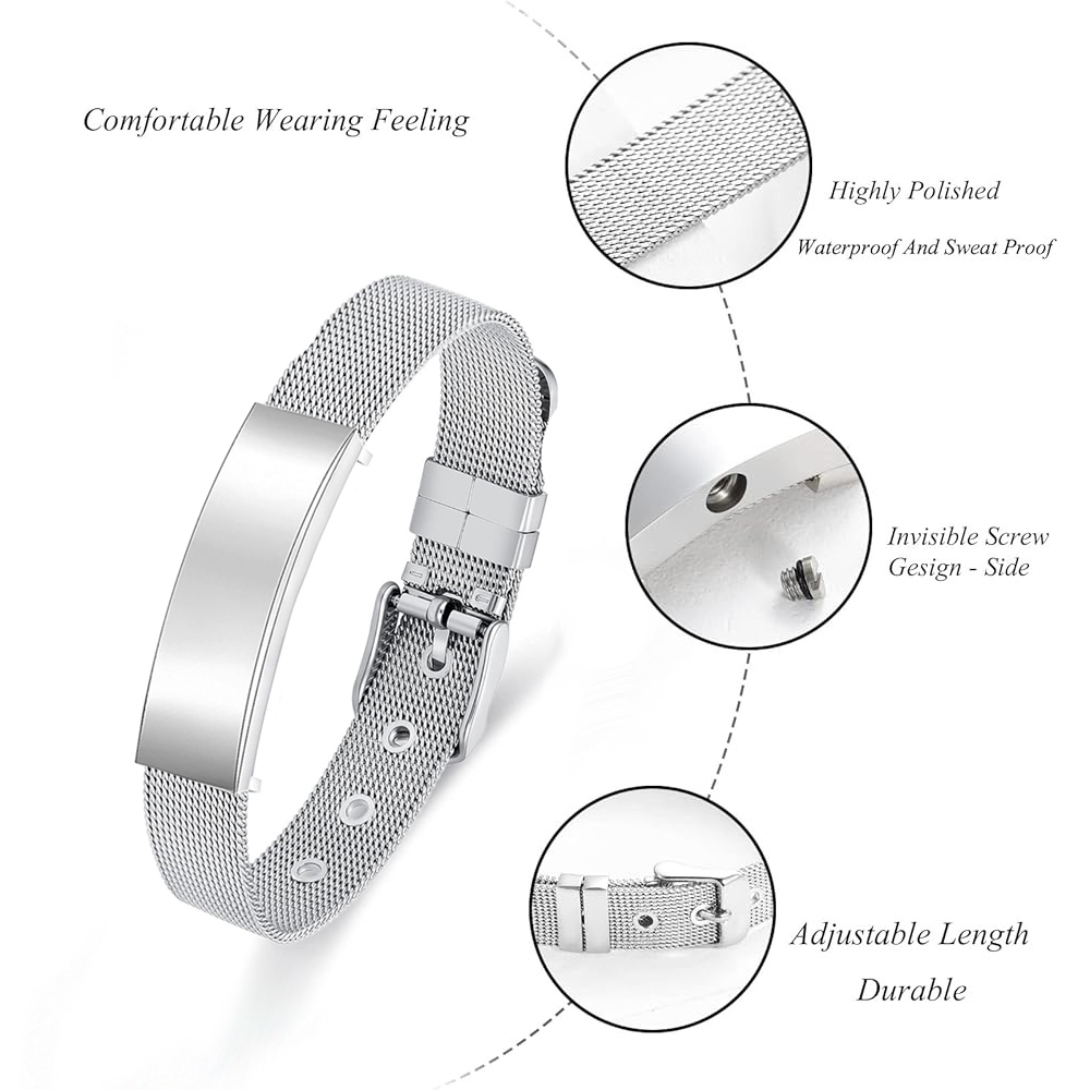 Cremação jóias urna pulseira e - Stainless Mesh Band avaliação e preço