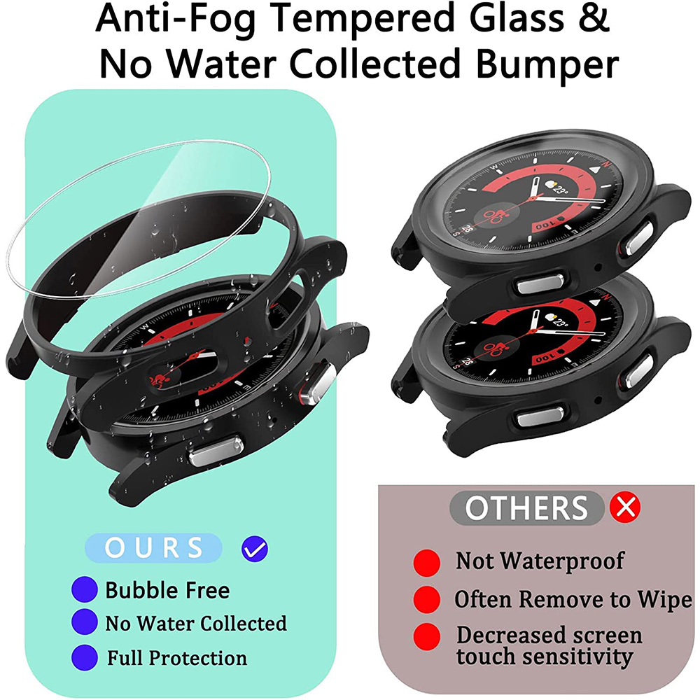 Capa e Vidro Temperado para Sa - Accessories For Galaxy Watch 5 avaliação e preço
