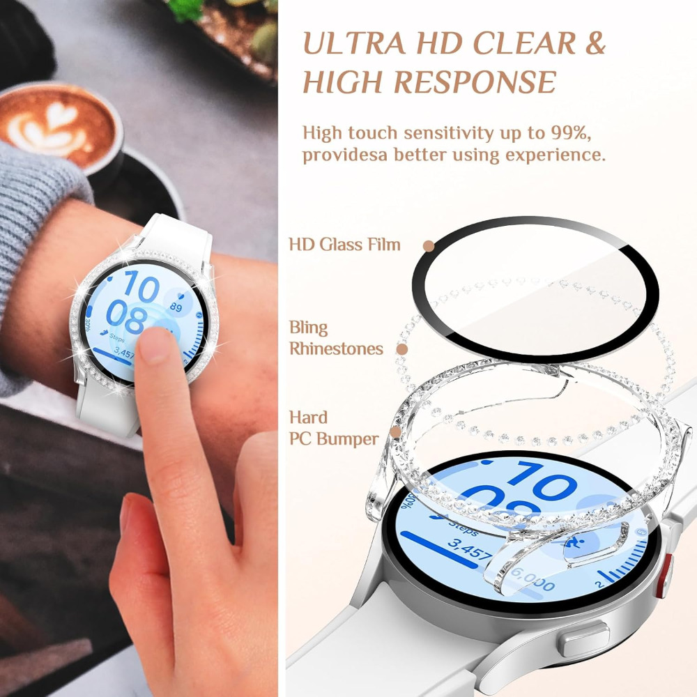 Capa brilhante para samsung ga - Accessories For Galaxy Watch 5 avaliação e preço