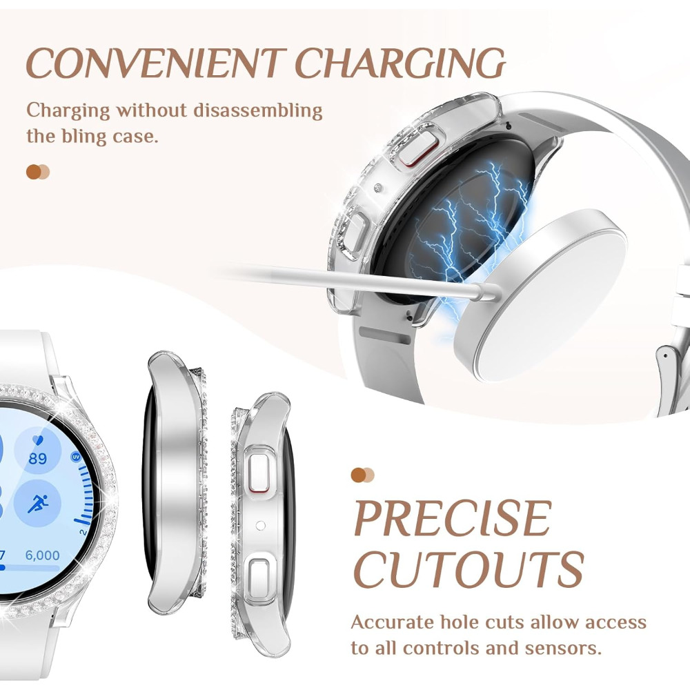 Capa brilhante para samsung ga - Accessories For Galaxy Watch 5 avaliação e preço