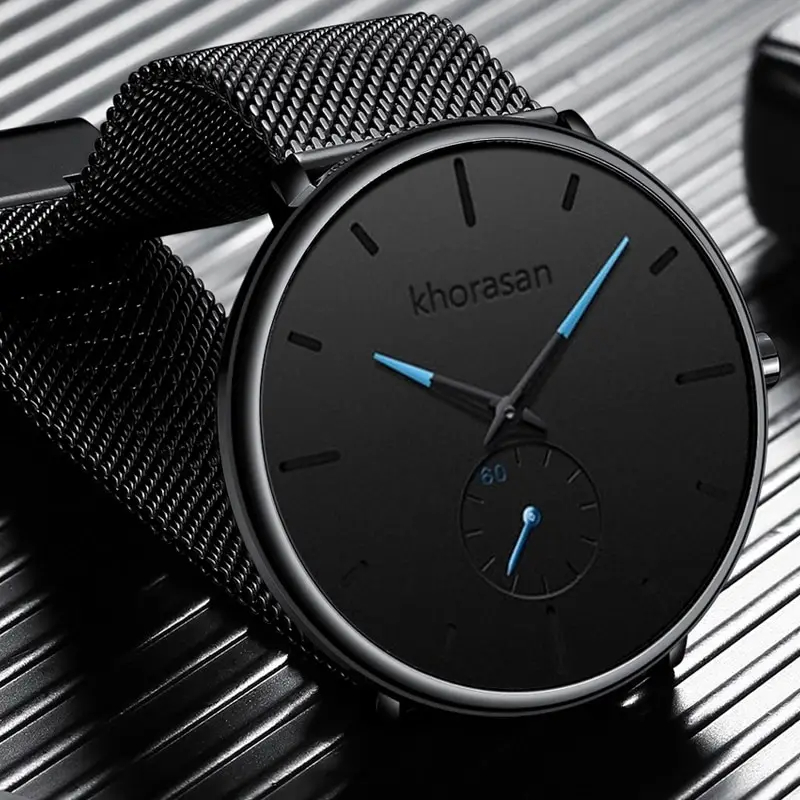 YOLAKO Moda Masculina Minimali - Stainless Mesh Band avaliação e preço