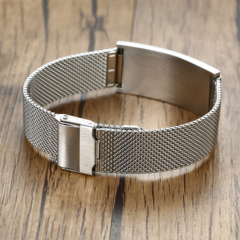 Pulseira masculina com naturez - Stainless Mesh Band avaliação e preço