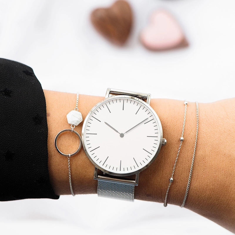 Marca superior relógios de lux - Stainless Mesh Band avaliação e preço