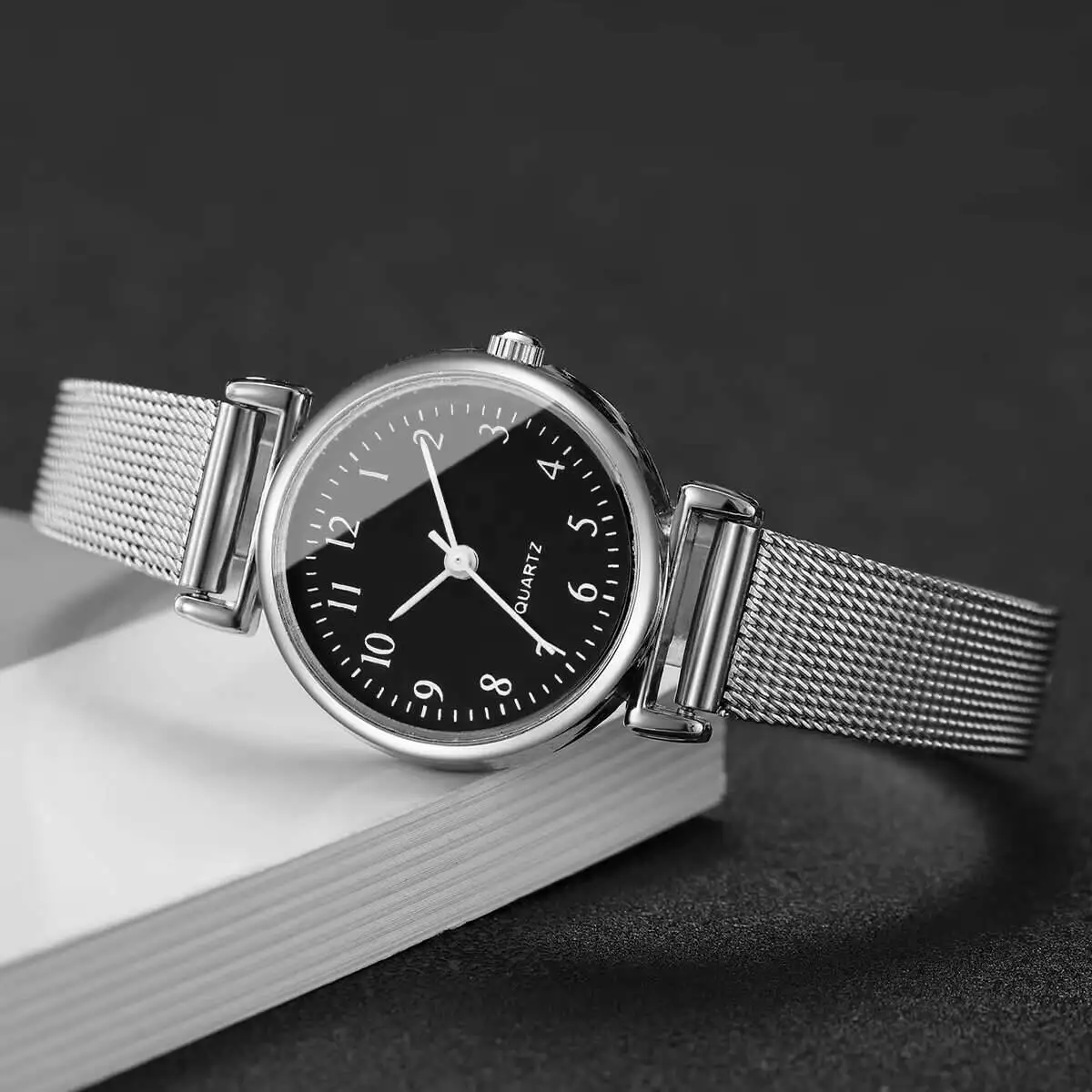 1/2PCS Relógios femininos da m - Stainless Mesh Band avaliação e preço
