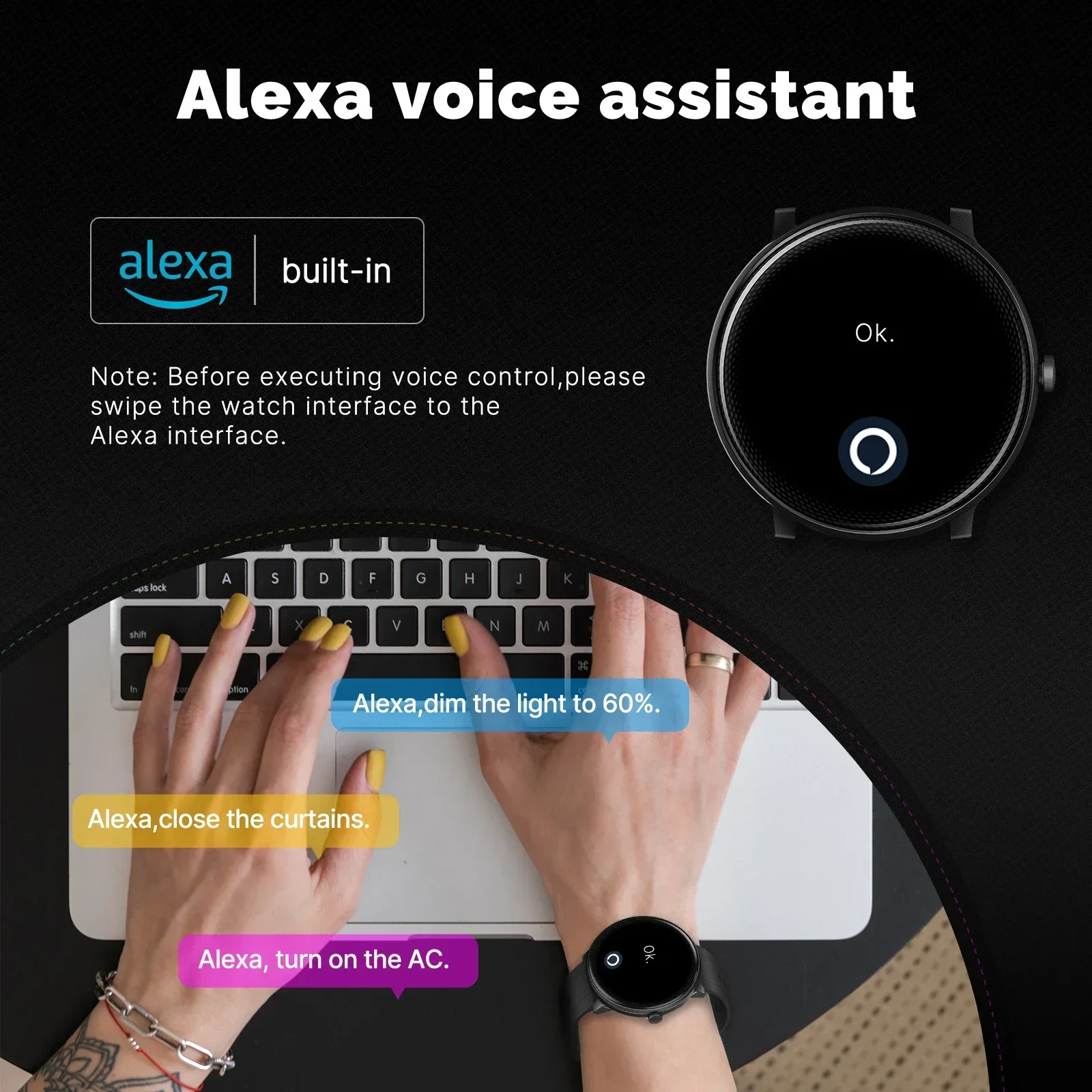MOES-Smart Watch com Built-in  - Smartwatch Touch avaliação e preço