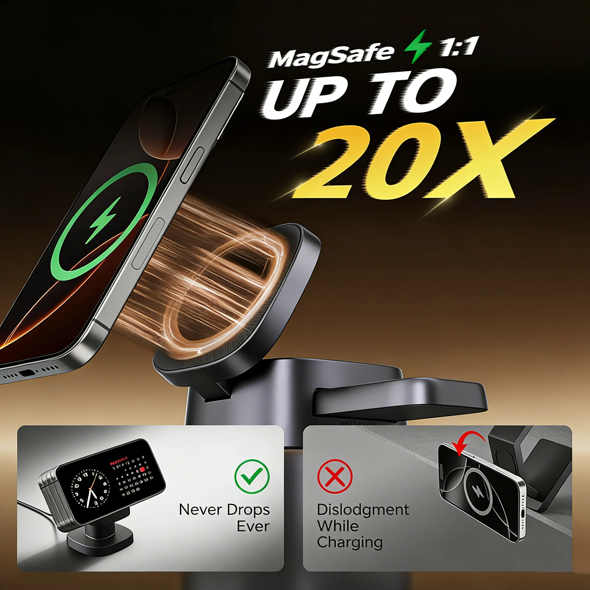 Carregador Sem Fio 3 em 1 TIME - Wireless Charger Watch avaliação e preço