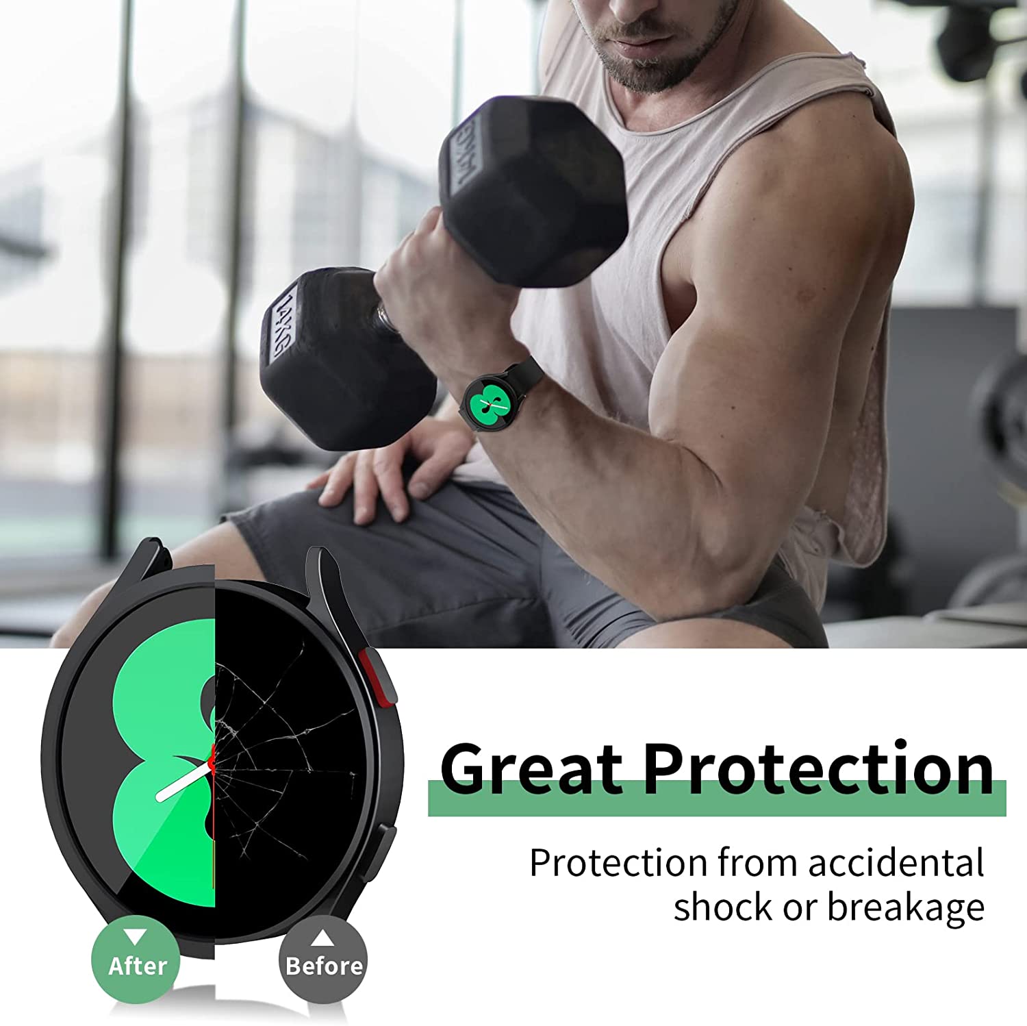 Capa de relógio para samsung g - Accessories For Galaxy Watch 5 avaliação e preço