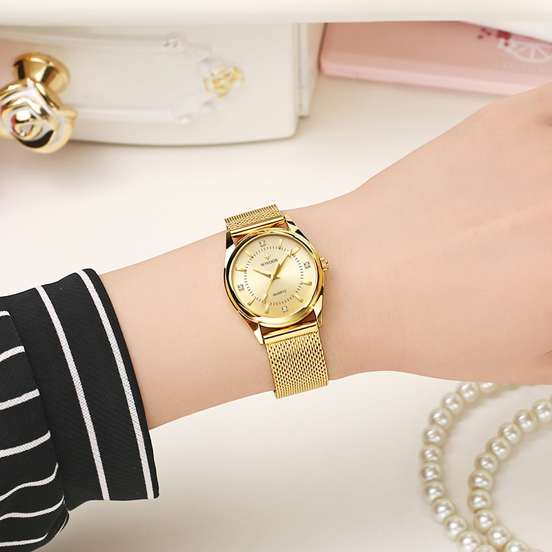 Wwoor marca de luxo vestido re - Stainless Mesh Band avaliação e preço