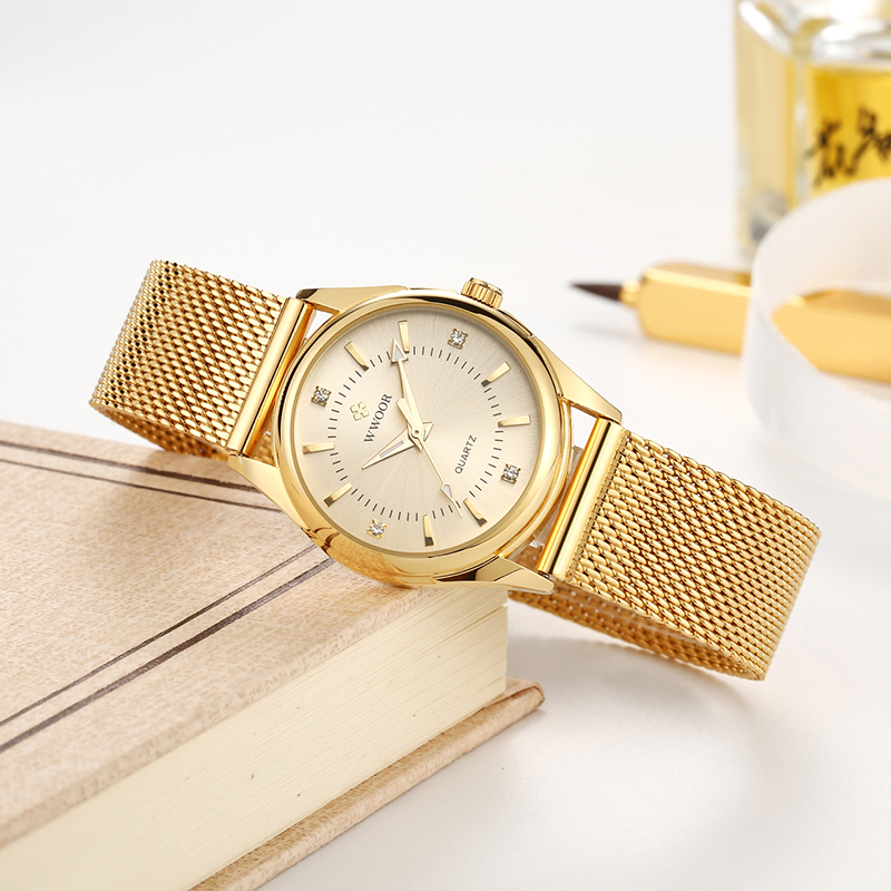 Wwoor marca de luxo vestido re - Stainless Mesh Band avaliação e preço