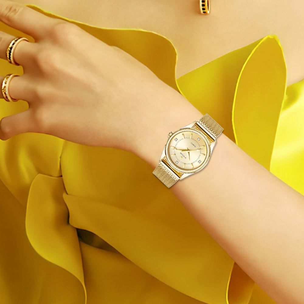 Wwoor marca de luxo vestido re - Stainless Mesh Band avaliação e preço