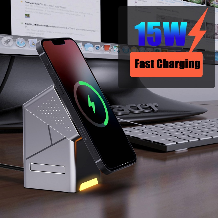 Carregador Sem Fio Magnético 3 - Wireless Charger Watch avaliação e preço