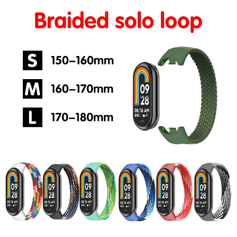 Pulseira para mi band 7 8 6 5  - Solo Loop Strap avaliação e preço