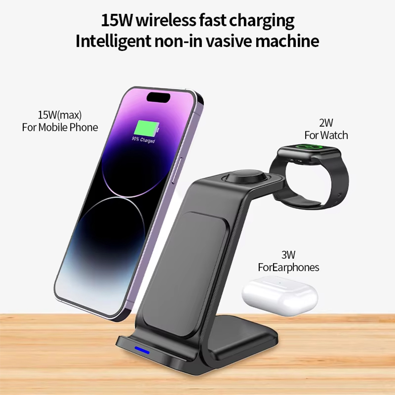 Carregador sem fio 3 em 1 de 1 - Wireless Charger Watch avaliação e preço